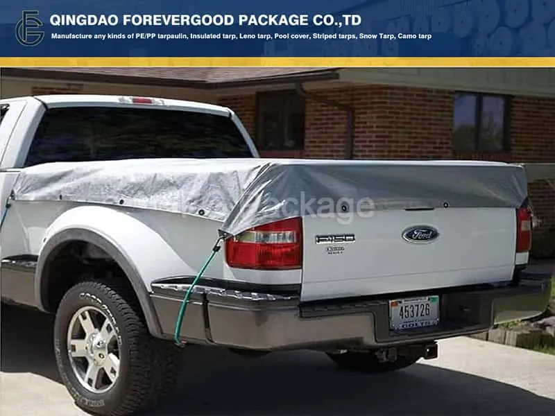 Car Used PE Tarpaulin With Ropes