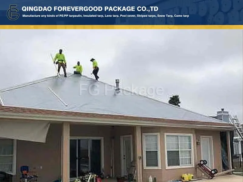 Waterproof UV PE Tarpaulin Cover For Roof