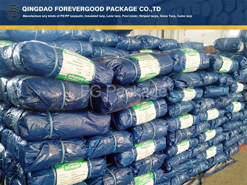 Dark Blue 60GSM PE Tarpaulin