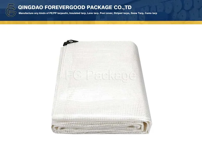 PE Leno Film Tarps Cover Black Corner