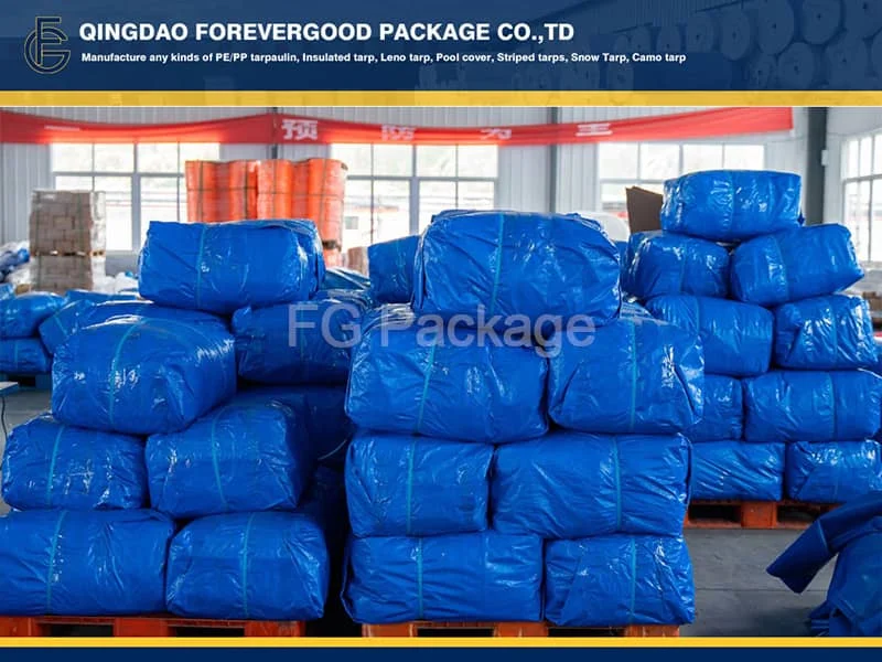 Blue Virgin Waterproof Middle duty PE Tarpaulin Sheet