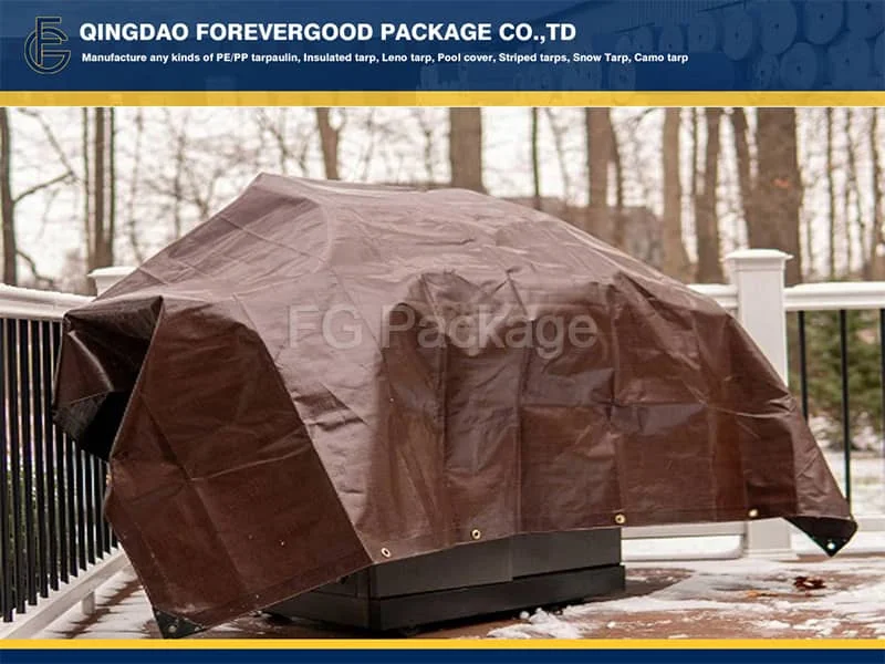 Brown 180gsm Heavy Duty PE Tarpaulin