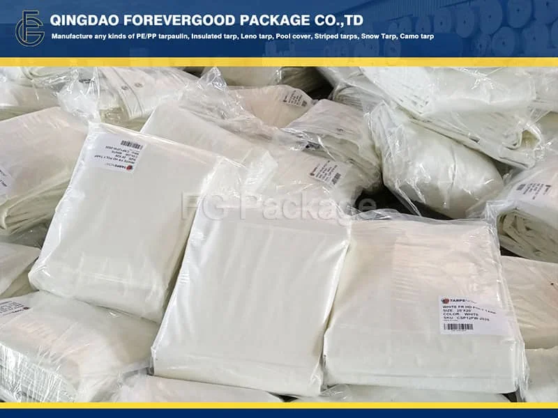 6 Grade Fireproof Waterproof White Clear PE Tarpaulin