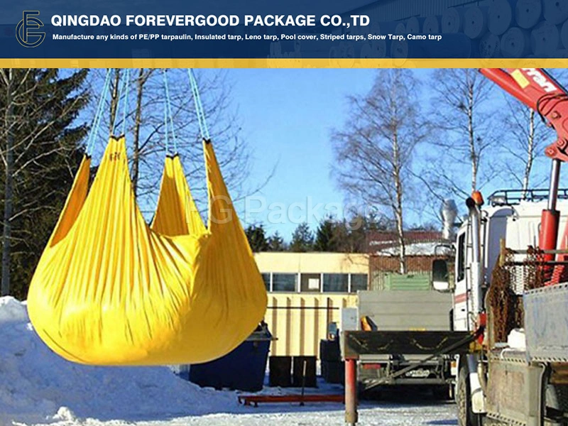 Anti Slip PVC Snow Removal Tarp 18oz PVC Vinyl Coated Tarpaulin Construction Tarp2